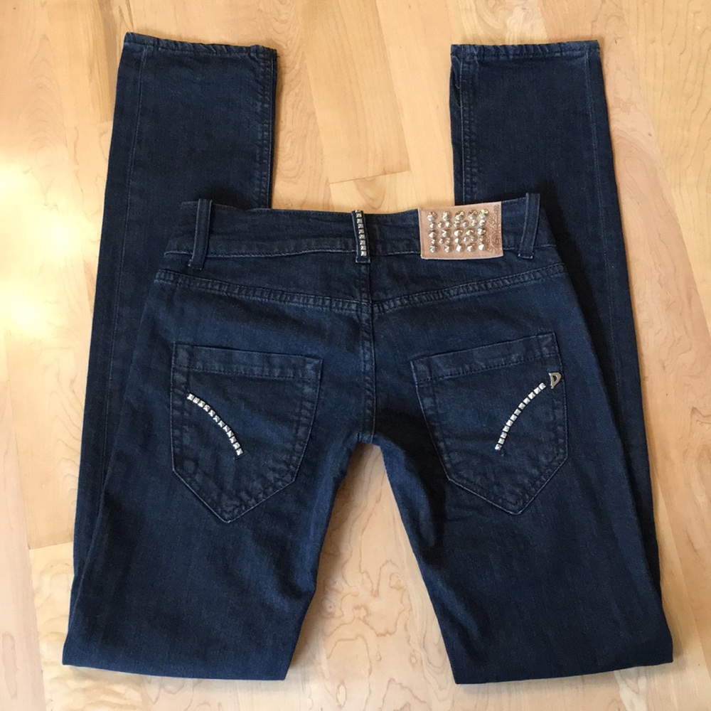 Dondup Kody Slim Jeans In Wash Darker Borchie